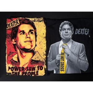NEW Dexter Morgan Lot of 2 Black T-Shirts Size Men's Unisex XL